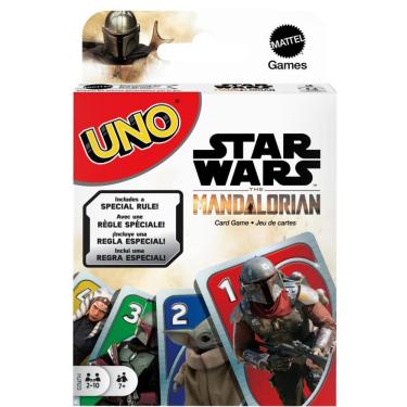 Imagem de Jogo de cartas Uno Star Wars Mandalorian Mattel 112 cartas