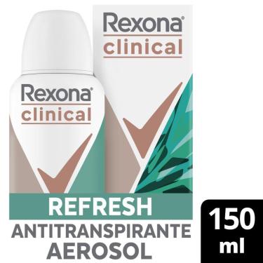 Imagem de Desodorante Antitranspirante Aerossol Rexona Clinical Refresh 150ml