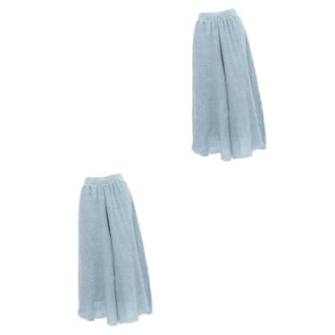 Imagem de GALPADA 2 Pares calças de linho de algodão de tamanho grande calças capri de verão para mulheres calças capri femininas plus size calça de moletom feminina calças de moletom femininas