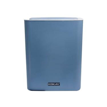 Imagem de Lixeira Sensor Automática Banheiro Cozinha Lixo Inteligente Azul KOKAY