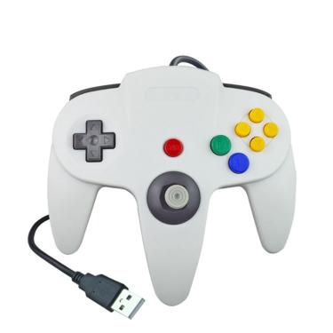 Imagem de Controlador N64 com fio USB Gamepad Joystick Joypad Game Pad