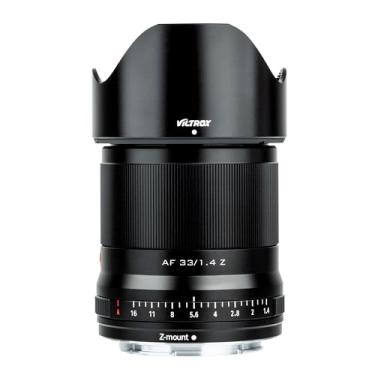 Imagem de VILTROX Lente de 33 mm F1.4 f/1.4 Z-Mount, lente de foco automático padrão APS-C para câmeras Nikon Z-Mount Mirrorless Z5 Z50 Z6 Z6II Z7 Z7II ZFC Z30 Z9 Z8 (preto)
