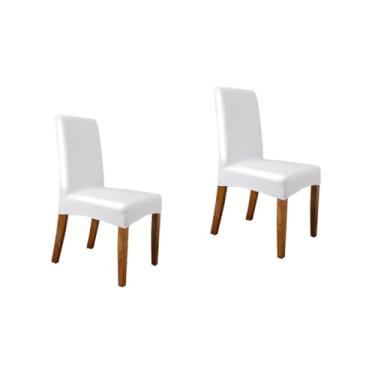 Imagem de ABOOFAN 2 Unidades decoração casa decoracao para casa decoração para casa decoracao casa pu Cadeira toalha de mesa banquete branco