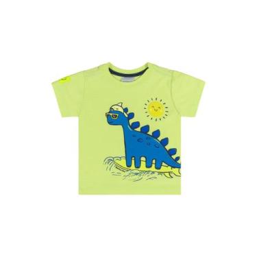 Imagem de Camiseta Em Malha Flamê Para Bebê Menino Quimby