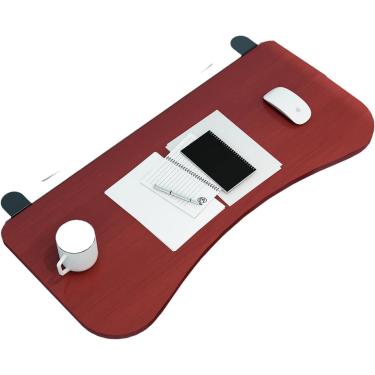 Imagem de Bandeja extensora de mesa ergonômica, bandeja extensora de mesa ergonômica, braçadeira sem punção, bandeja de gaveta de teclado dobrável, prateleira de apoio de braço para montagem em mesa,