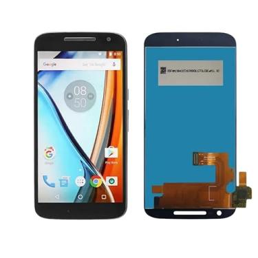 Imagem de SHOWGOOD para Motorola Moto G4 Display LCD XT1620 XT1621 XT1622 XT1625 XT1626 Montagem digitalizador de tela sensível ao toque com moldura (G4 branco com moldura)