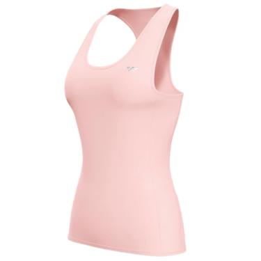 Imagem de Wulibike Camiseta feminina de ciclismo sem mangas, camiseta de corrida, regata de ciclismo de verão com 4 bolsos, rosa, G