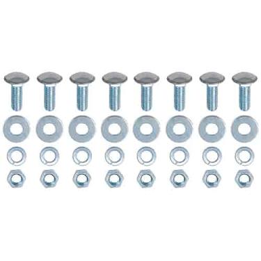 Imagem de OER Conjunto de 32 peças 1981-87 para-choque dianteiro/1973-87 Conjunto de parafusos de para-choque traseiro Chevy e GM Truck