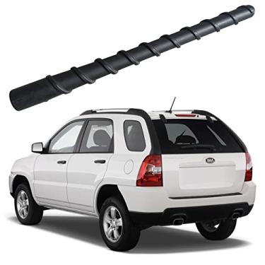 Imagem de Antena de borracha espiral flexível de 17 cm para Kia Sportage (2005-2010), à prova de lavagem de carro – Substituição interna de mastro de antena de bobina de cobre