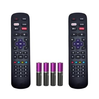 Imagem de Kit 2 Controle Remoto Compatível com TV Philco Roku Smart
