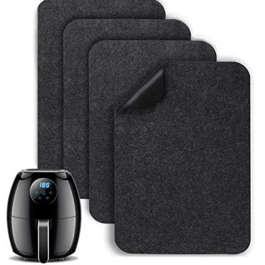 Imagem de Air Fryer Heat Resistant Mat, 4 Pcs Kitchen Countertop Heat Protector Mats, Non-slip 12” x 16” Silicone Appliance Slider for Ninja Foodi Air Fryer Toaster Oven Coffee Maker Blender