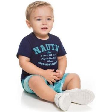 Imagem de Conjunto Infantil Bebê Menino Camiseta E Bermuda BG30182-Unissex