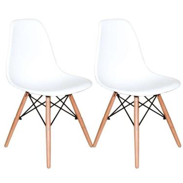 Imagem de Kit 2 Cadeiras Charles Eames Eiffel Branca