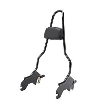 Imagem de MoKitDora Sissy Bar encosto removível para passageiros de 57 cm para modelos Softail Sport Glide FLSB Low Rider FXLR FXLRS FXLRST FXRST 2018, preto