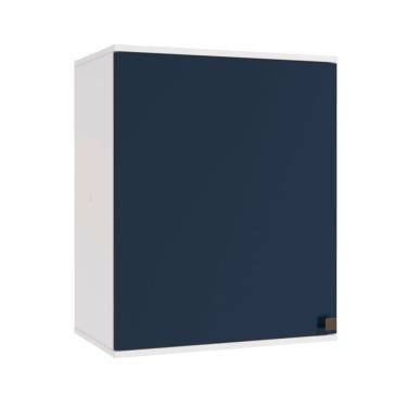 Imagem de Armário Aéreo Celeste Kappesberg 100% Mdf 1 Porta Branco/azul 60cm