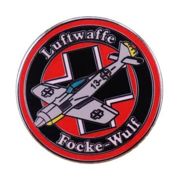 Imagem de Emblema esmaltado de 2,8 cm da Força Aérea Alemã da Luftwaffe Focke Wulf da Segunda Guerra Mundial 2 II, 1.1 Inches Wide, esmalte, Esmalte