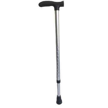 Imagem de Bengala Reforçada Alumínio Regulável Até 130kg - Bastão Reforçado, 7 Níveis Altura, Ponteira Antiderrapante