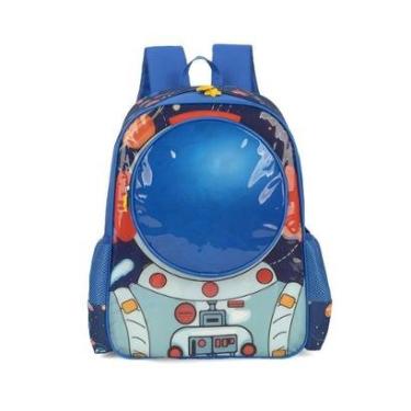 Imagem de Mochila de Costas Luxcel Up4You Astronauta Azul-Masculino