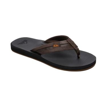 Imagem de Quiksilver Sandálias masculinas, marrom/preto/marrom, 37