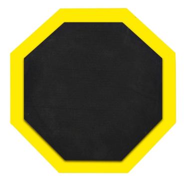 Imagem de Pad Estudo Bateria Praticável de Treino Amarelo 12 Pol