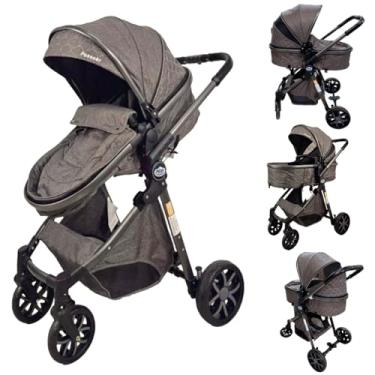 Imagem de CARRINHO DE BEBE 6 EM 1 EUROPEU PREMIUM ASSENTO REVERSIVEL CHOCOLATE/CHUMBO