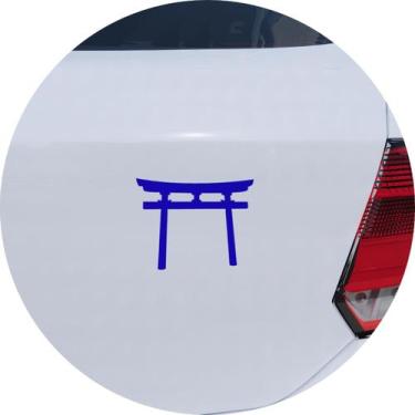 Imagem de Adesivo de Carro Xintoísmo Portão Torii Shinto - Cor Azul - Melhor Ade