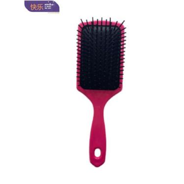 Imagem de Escova de Cabelo Raquete Pentear e Desembaraçar Almofadada Quadrada Ta