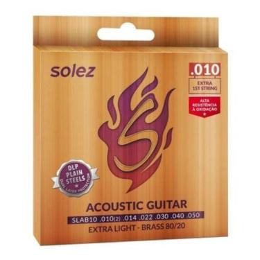 Imagem de Encordoamento Violão Aço 010-050 Solez Slab10 Light Bronze 