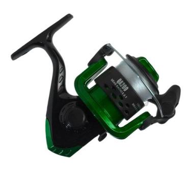 Imagem de Molinete Com Linha Qa 200 Deyu Para Pesca, Verde, QA-200