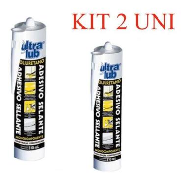 Imagem de KIT 2 Cola Selante Adesivo Pu Construção 400gr - Ultra Lub - ULTRALUB