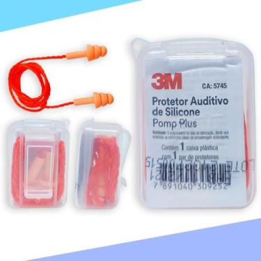 Imagem de Protetor Auricular Tiro Esportivo Plug Silicone Pomp Plus 3m