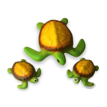 Imagem de Trio de tartaruga marinha para jardim, fontes e lagos - LOJA MINU