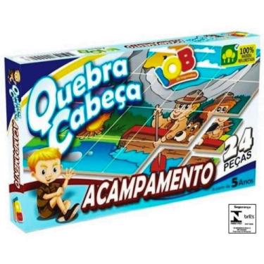 Imagem de Quebra Cabeca Acampamento IOB Brinquedo Infantil Recreativo