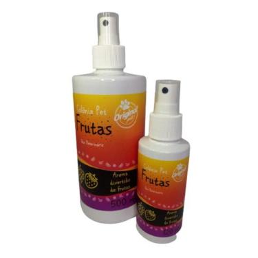 Imagem de Kit de Colônia Pet 120 ml e 500 mL Aroma Frutas para cães e gatos - Or