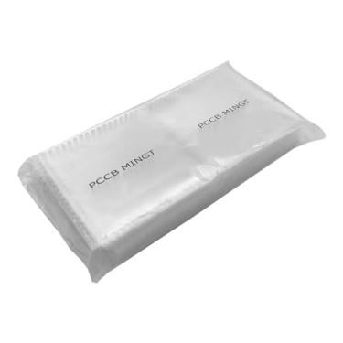 Imagem de PCCB MINGT 50 PCS 2" x 2" Double Pocket Clear Non PVC Coin Flips PET Vinyl Safe Long Term Storage Protective Holder for Coin and Stamp Collecting