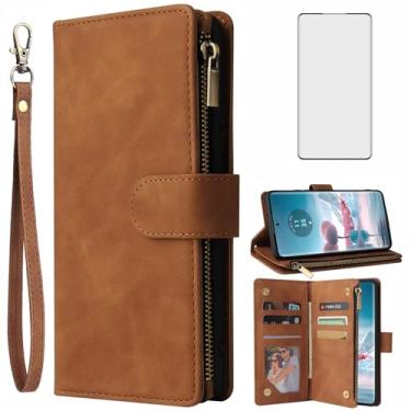 Imagem de Asuwish Compatível com Motorola Edge 40 Neo capa carteira protetora de tela de vidro temperado e capa flip de couro suporte suporte acessórios celulares capas de telefone para Moto Edge40 40Neo 5G