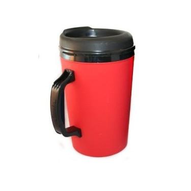 Imagem de Caneca de café térmica com isolamento térmico de espuma - vermelha