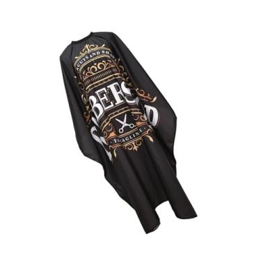 Imagem de Generic Capa de barbeiro para corte de cabelo capa preta para cortes de cabelo grande salão capa de barbeiro de cabeleireiro para coloração de cabelo