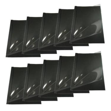 Imagem de Kit 10 Capas Encadernação Térmica Até 200 Folhas A4 Preta - Ibacemil