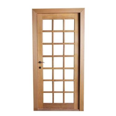 Imagem de Porta AD com Vidro Montada em Madeira Maciça Tauari - Mapaf, 90cm x 21