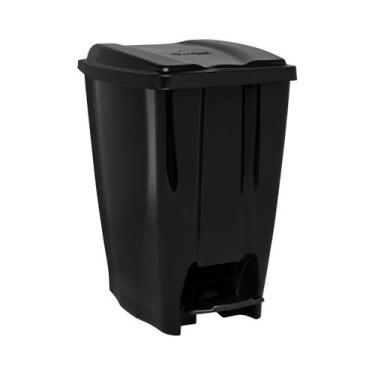 Imagem de Lixeira Tampa Com Pedal 7 Litros Banheiro Cozinha Eco Nature - Jaguar
