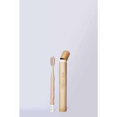 Imagem de Escova Bio Veitsmile Tube Branca - Case de Bambu