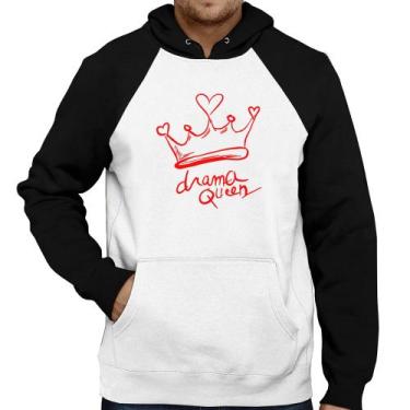 Imagem de Moletom Drama Queen - Foca na Moda, Branco, Preto, GG