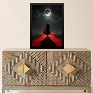 Imagem de Quadro Entidade Exú Tranca Rua 33x24cm - com vidro - Quadros On-line, 