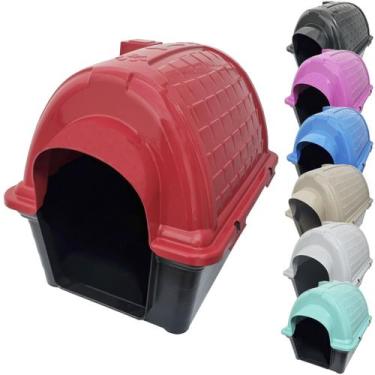 Imagem de Casa Casinha Cachorro Cães Protege Evita Frio Porte Pequeno Plástico I
