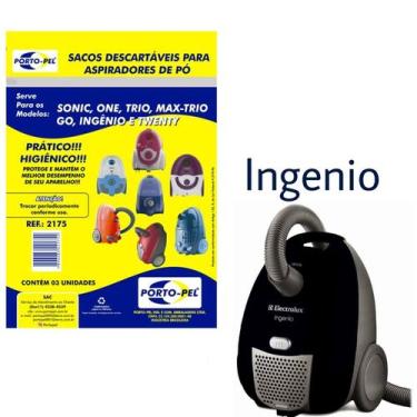 Imagem de Kit 6 Sacos Aspirador de Pó Electrolux - Ingenio (2175) - Porto-Pel