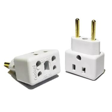 Imagem de Adaptador De Tomada 10a / 20a Bob Esponja 3 Pinos 2 Pinos - IMPORTADO