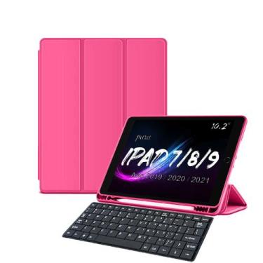 Imagem de capa case teclado smart keyboard p/ ipad 9 8 7 apple pencil - Álamo, F