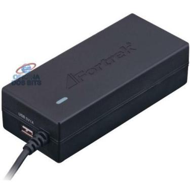 Imagem de Fonte Universal para Notebook 90W Fortrek UNP290 - 19,5V - Com Porta U