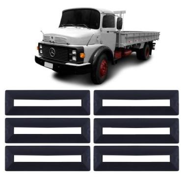 Imagem de Kit borracha dobradiça porta mb 1113 2013 s/aba - 6 peças - FCONFUORTO